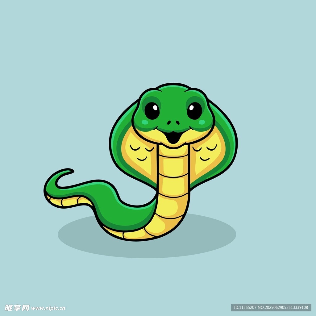 可愛(ài)卡通小蛇形象