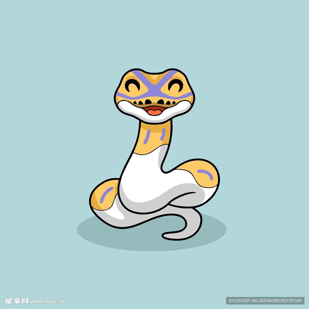 可愛(ài)卡通蛇形象
