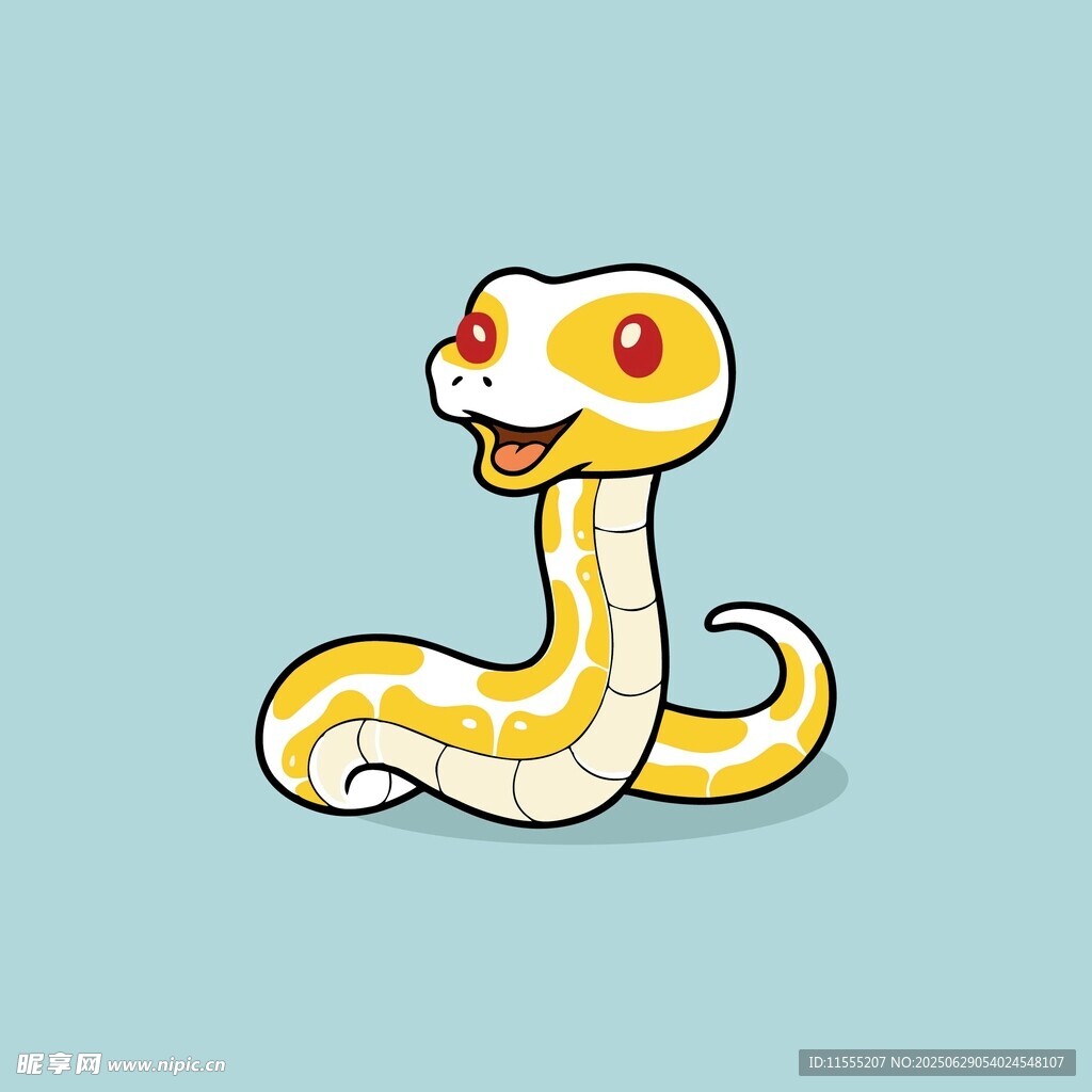 可愛(ài)卡通小蛇形象