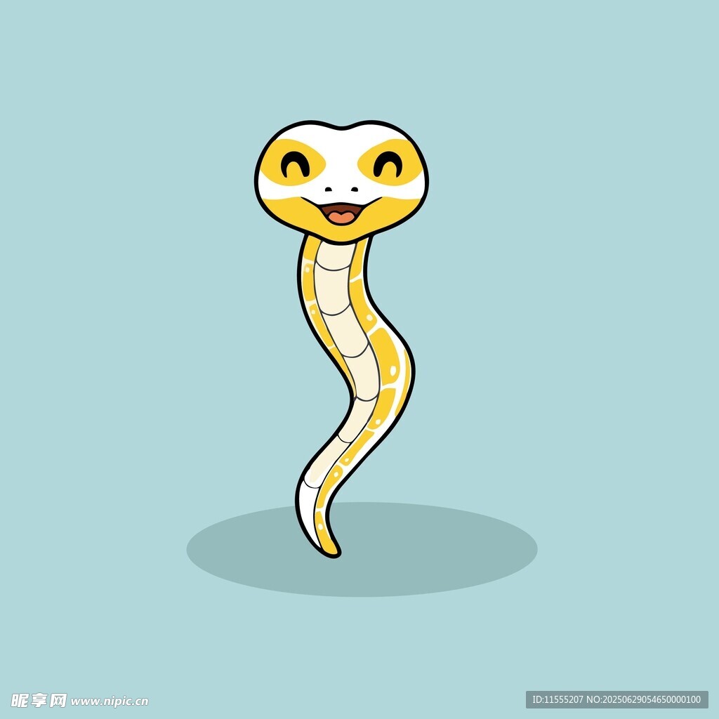 可愛卡通小蛇形象