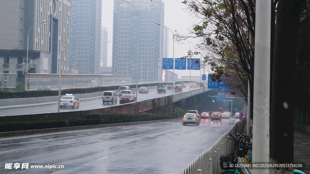 城市河畔船只與高樓景象