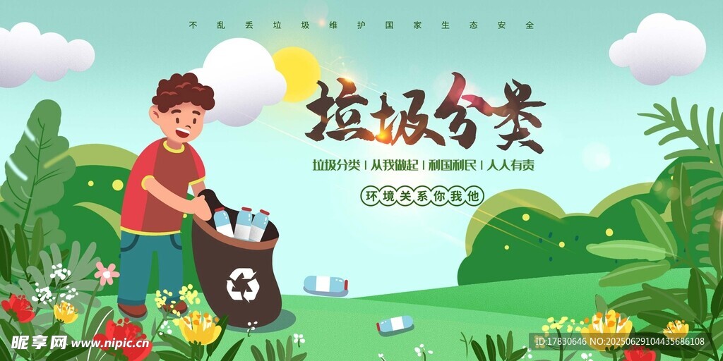 兒童參與垃圾分類活動
