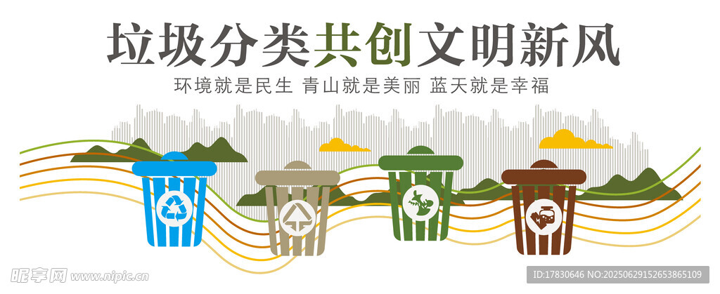 垃圾分類文化墻
