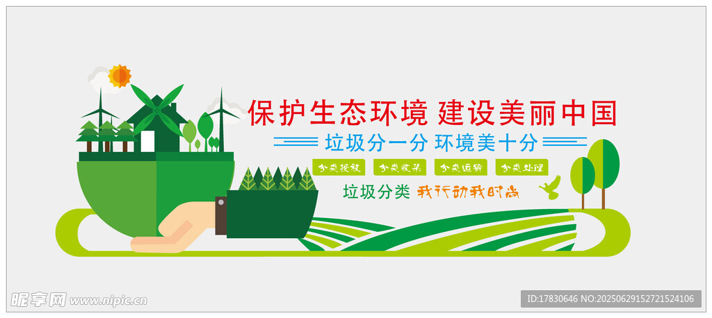 垃圾分類文化墻