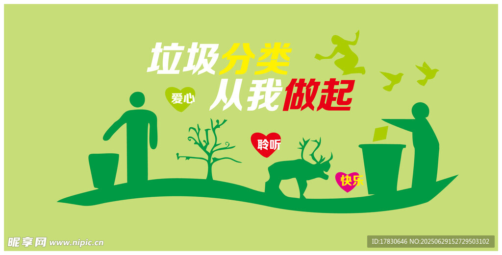 垃圾分類文化墻