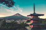 日本富士山照片