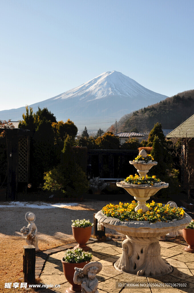 日本富士山照片