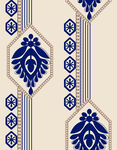 藍(lán)白 幾何 腰果