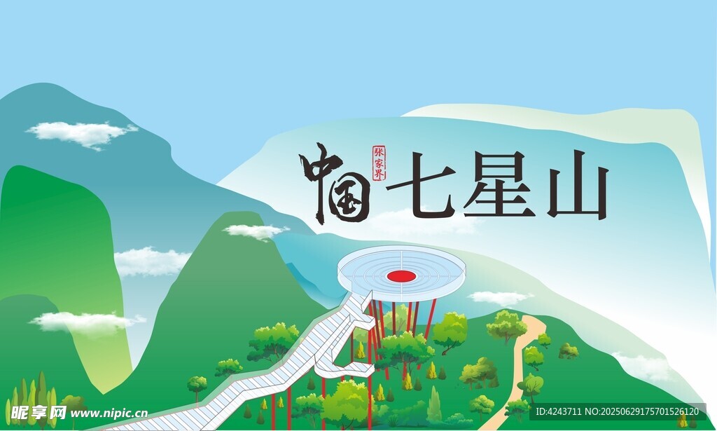 七星山手繪