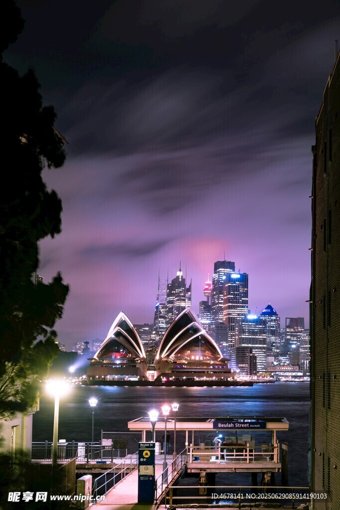 悉尼歌劇院夜景迷人