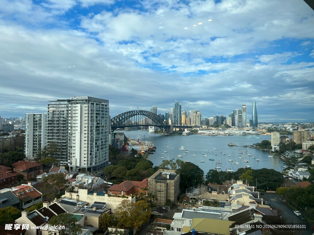 悉尼城市天際線與水域景觀