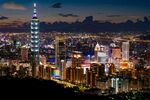 臺北璀璨夜景俯瞰圖
