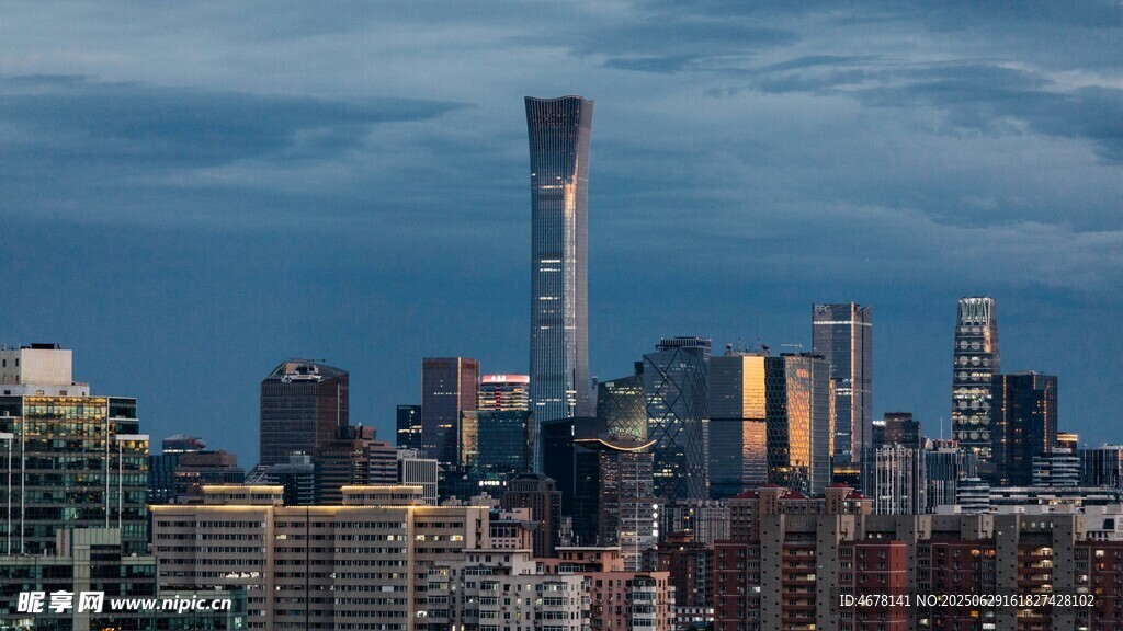 北京城市天際線壯觀景象