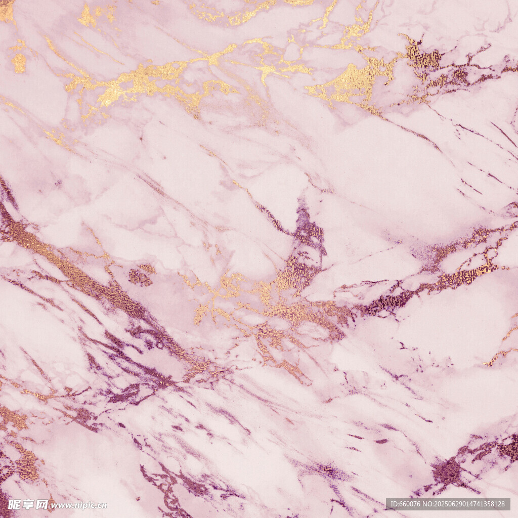 粉紫色鎏金大理石紋理背景