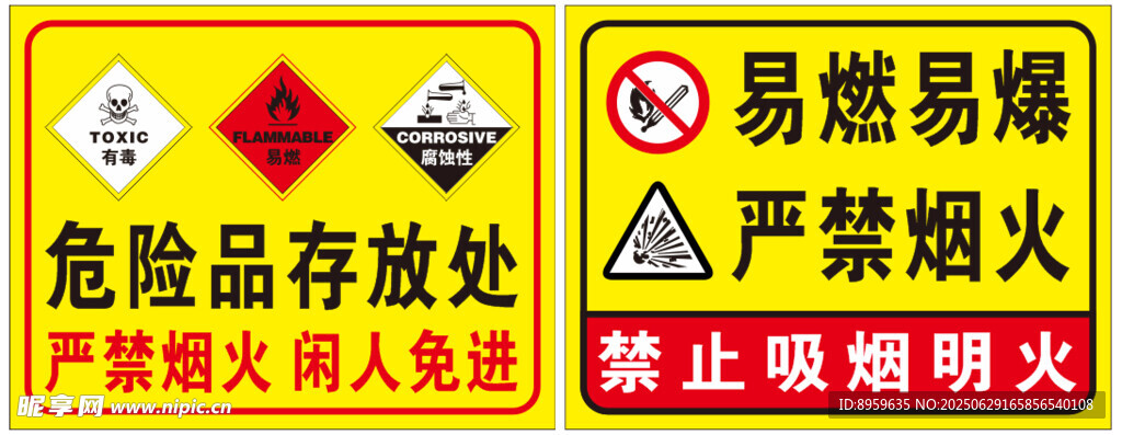 危險物品存放處警示標識