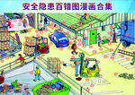 安全隱患插畫場景集合