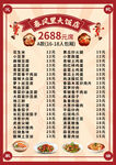 菜單價目表