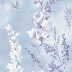 淡紫色花卉圖案背景圖