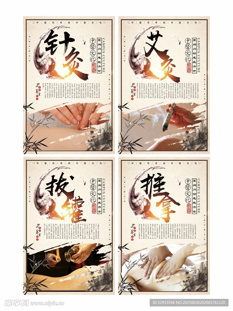 中國風中醫文化展板