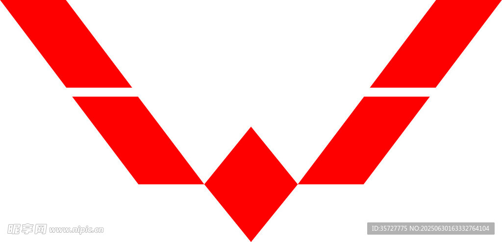 紅色V形標(biāo)志