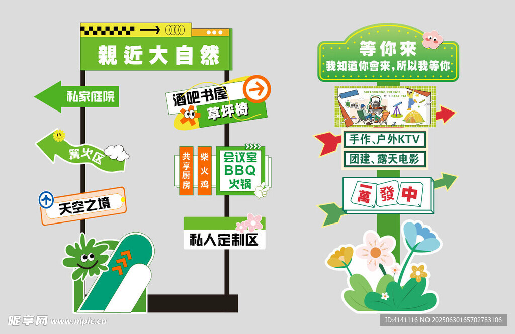 景區(qū)指示牌設(shè)計(jì)效果圖