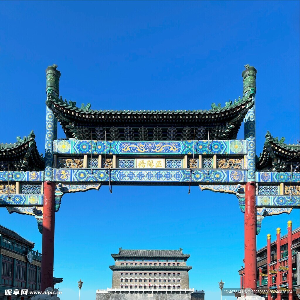 北京傳統(tǒng)牌樓與古建筑景觀
