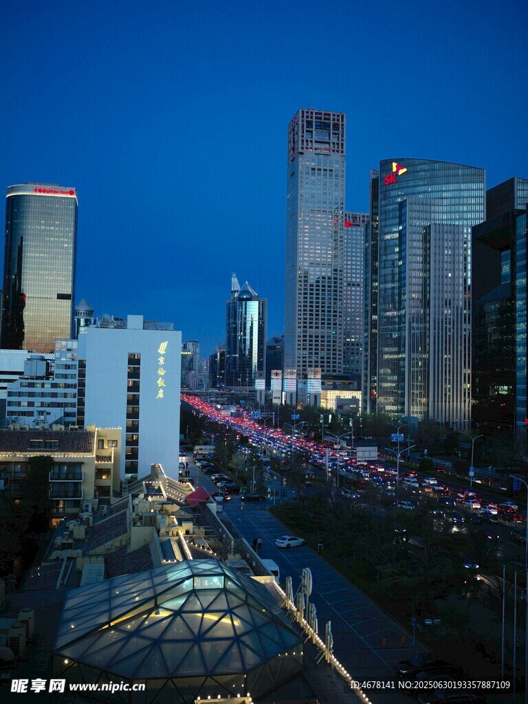 都市夜景繁華景象