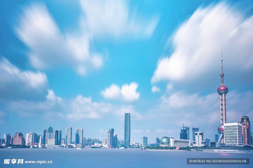 上海外灘城市天際線美景
