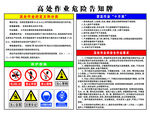 高處作業(yè)危險(xiǎn)告知牌