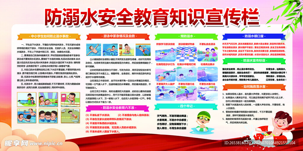 防溺水安全教育宣傳欄