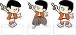 卡通男孩多樣動作展示