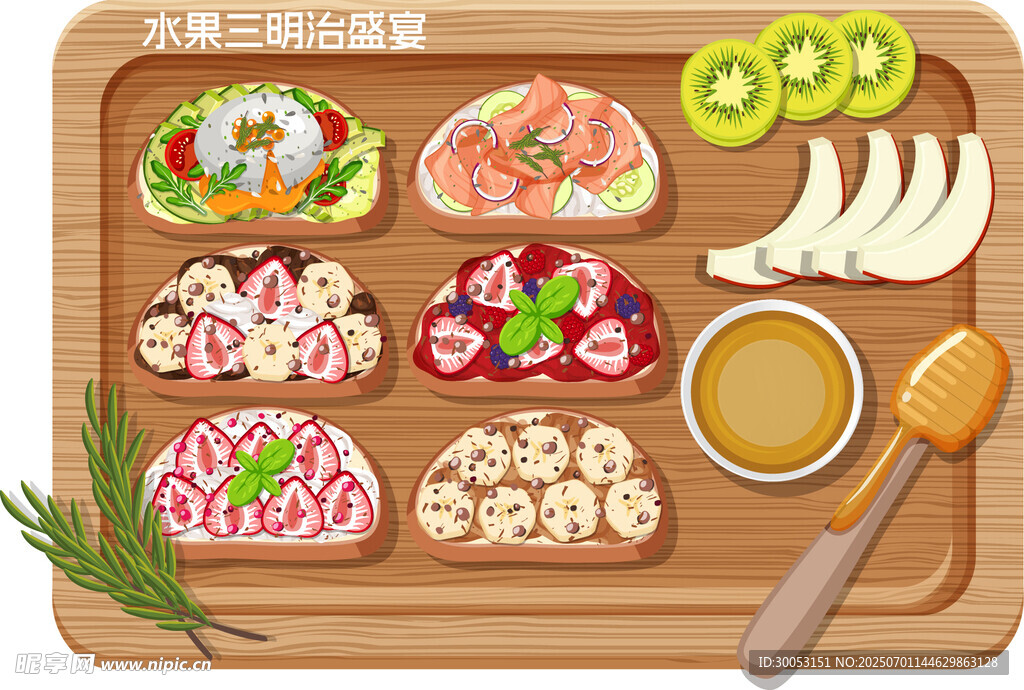 美味壽司拼盤(pán)及蘸料