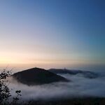 山間云海日出美景