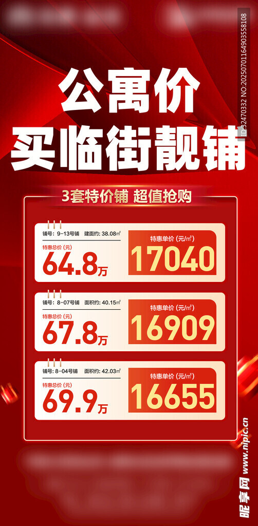 臨街現(xiàn)鋪公寓價(jià)出售