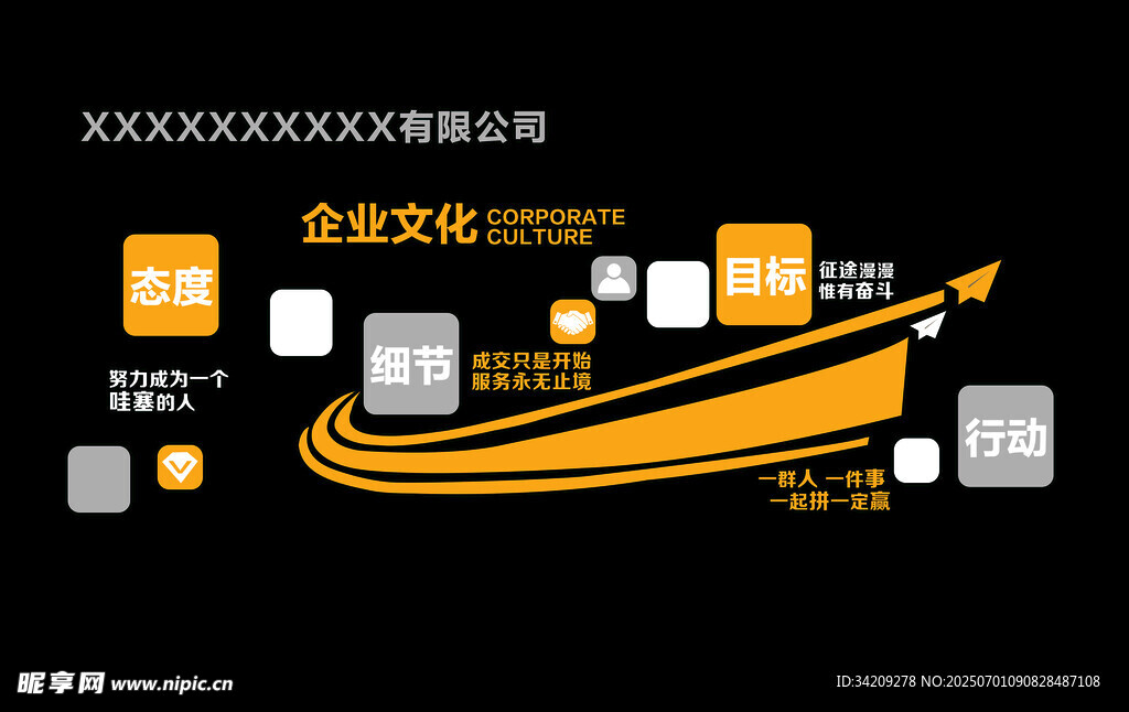 公司企業(yè)文化墻