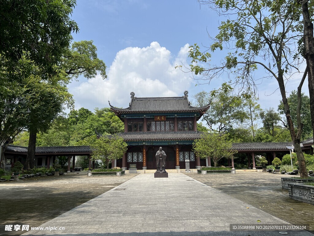 古雅中式建筑庭院景觀