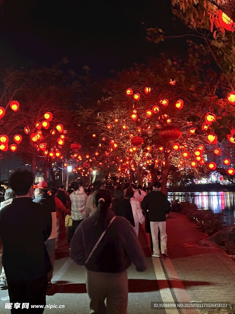 夜晚燈會