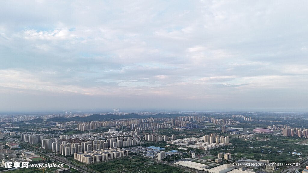 淮南市城市俯瞰景觀