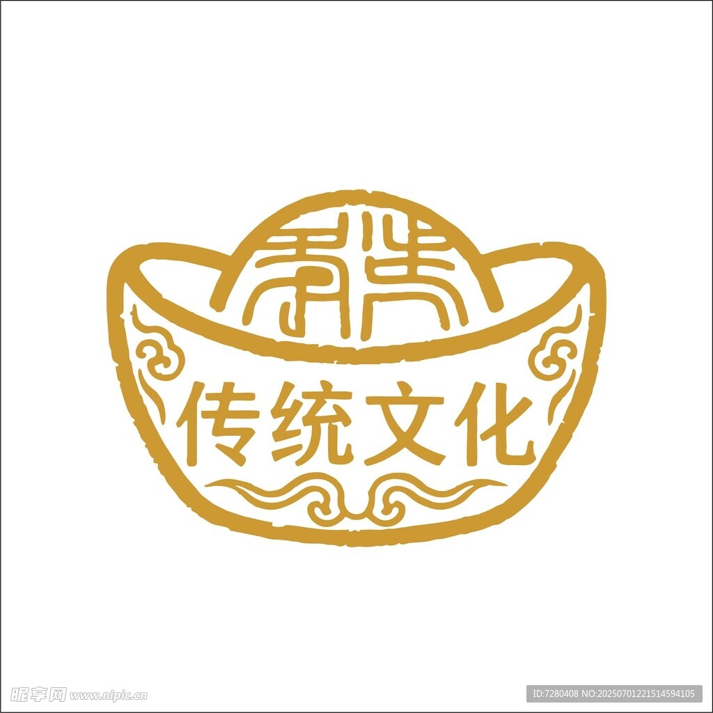 傳統文化金元寶圖標