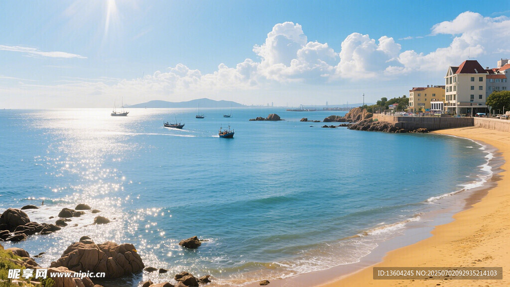 美麗海濱風光