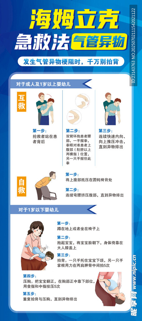 海姆立克急救法圖示講解