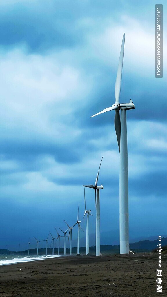 風力發電場壯觀景象