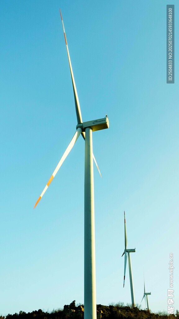 風力發電場的壯觀景象