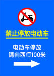 禁止停放電動車