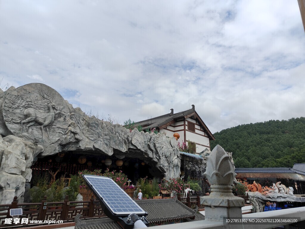 中式山水景觀建筑