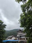 山林間的中式建筑景觀