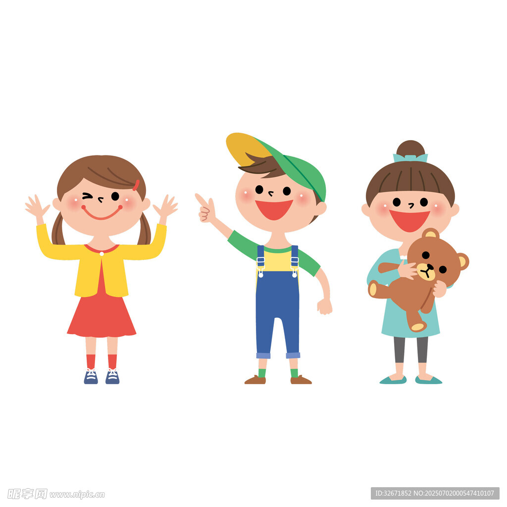 卡通小孩
