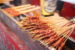 街頭美味烤串誘人呈現(xiàn)