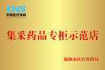 集采藥品專柜示范店銅牌