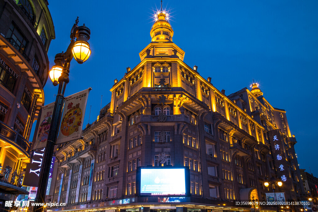 上海外灘華麗夜景建筑